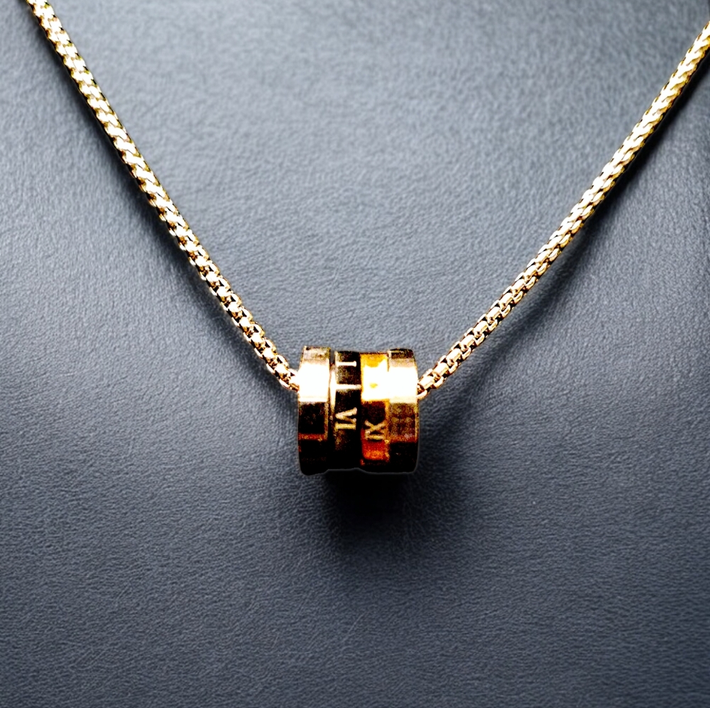 Stainless steel round open pendant